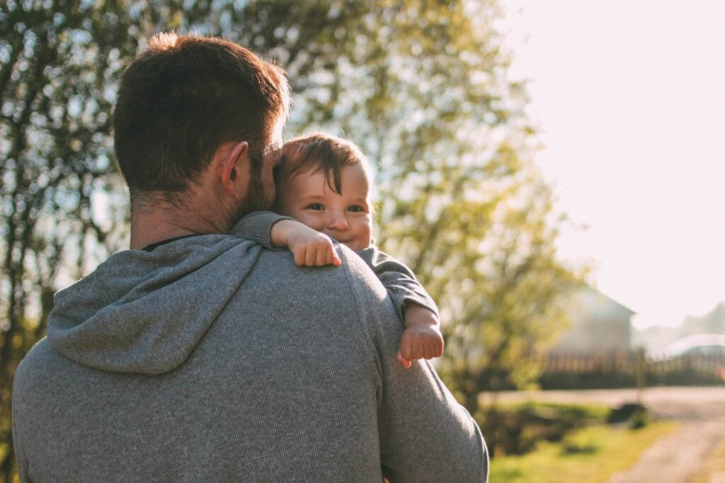 Father with baby boy